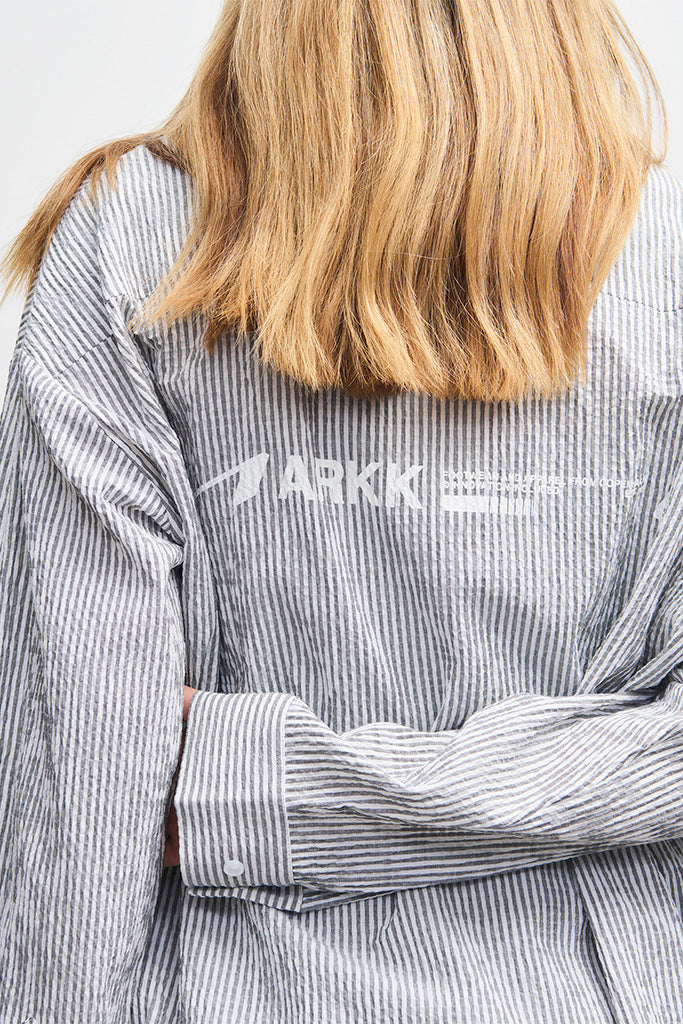 ARKK Apparel ARKK Logo Seersucker Shirt | Grey Shirt